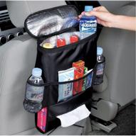 🚗 kafeek car seat organizer: convenient multi-pocket travel storage bag with insulated cooler and bottle holder - heat-preservation included logo