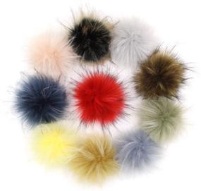 img 4 attached to SUSULU Raccoon Pompoms Scarves Accessories