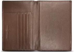 img 4 attached to 🧳 Folding Leather Passport Holder with Blocking - Ideal Travel Accessory for Passport Covers