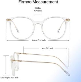 img 1 attached to 👓 Firmoo Oversize Blue Light Blocking Glasses: Stay Stylish, Protect Your Eyes from Glare and Eyestrain!