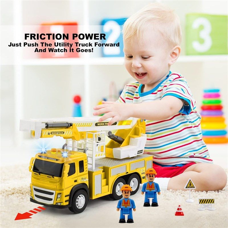 Happy toddler locomotive LED lights and moving wheels With friction drive, Toys \ Train sets and racing tracks