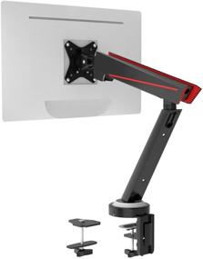 img 4 attached to WALI GAMU001 Single Gaming Monitor Mount Stand - Mechanical Spring Assisted Fully Adjustable Fit One Screen 17 To 32 Inch