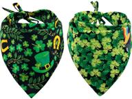 🍀 2 pack reversible st. patrick's day dog bandana triangle bibs scarf accessories for dogs cats pets animals by kzhareen logo