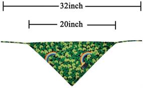 img 1 attached to 🍀 2 Pack Reversible St. Patrick's Day Dog Bandana Triangle Bibs Scarf Accessories for Dogs Cats Pets Animals by KZHAREEN