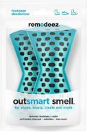 👟 remodeez nontoxic coconut air fresheners - deodorizer, odor eliminator, and moisture absorber for shoes (blue, 1-pair), (2-pack) logo