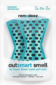 img 2 attached to 👟 Remodeez Nontoxic Coconut Air Fresheners - Deodorizer, Odor Eliminator, and Moisture Absorber for Shoes (Blue, 1-Pair), (2-Pack)