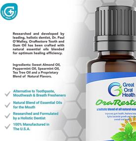 img 2 attached to OraRestore Natural Bad Breath Treatment - Powerful Essential Oil Blend - Dentist Formulated Toothpaste & Mouthwash for Gums & Teeth - Oral Care Tooth Oil with eBooklet 15ml (1 Pack)