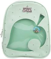 🎒 animal crossing backpack with removable leaf design logo