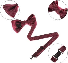 img 1 attached to 👔 Boys' Accessories: Kids Suspender Set with Bowtie and Necktie