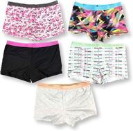 5 pack underwear athletic active panties logo