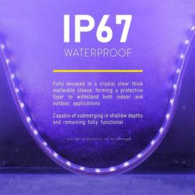 img 2 attached to 🌈 WYZworks LED Rope Lights: 100 ft Waterproof Color Changing Strip Light for Outdoor & Indoor Use - Flexible Dimmable Lighting with Remote Controller 16 Colors & Multi Modes - 25, 50, 100, 150 feet - The Ultimate Lighting Solution!