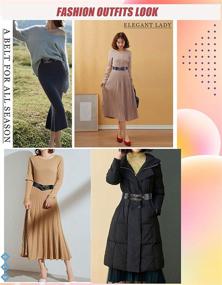 img 2 attached to 👗 TeeYee Elastic Stretched Women's Leather Fashion Accessories: Belts