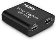 enhanced digitnow video capture card: 4k hdmi capture device with loop out for full hd 1080p game recording, live streaming, broadcasting, and video conference logo