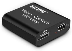 img 4 attached to Enhanced DIGITNOW Video Capture Card: 4K HDMI Capture Device with Loop Out for Full HD 1080P Game Recording, Live Streaming, Broadcasting, and Video Conference