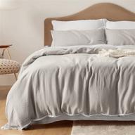 🛏️ bedsure linen duvet cover queen size - premium french linen 3 piece bedding set for hot sleepers – organic cooling comfort, soft & breathable – includes 1 duvet cover & 2 pillowcases logo