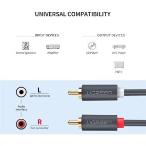 img 3 attached to Enhance Your Audio Experience with UGREEN 2RCA Male to 2RCA Male Stereo Audio Cable - 6FT