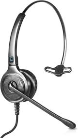img 4 attached to 📞 Leitner LH240 Corded Office Telephone Headset: Compatible with 98% of Desk Phones - Landline Phone Connection - 5-Year Warranty