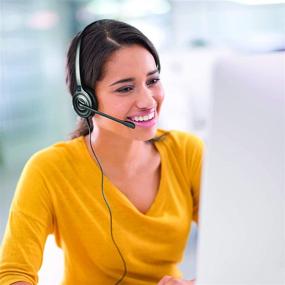 img 2 attached to 📞 Leitner LH240 Corded Office Telephone Headset: Compatible with 98% of Desk Phones - Landline Phone Connection - 5-Year Warranty