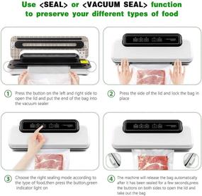 img 1 attached to 🧺 DLECONG Vacuum Sealer Machine: The Ultimate Food Saver with LED Indicator Lights, Easy Cleaning, and Compact Design – Starter Kit Included!