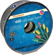 sylvania led mini multicolored christmas lights - 450 count логотип