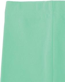 img 2 attached to 😴 Comfy Basic Solid Soft Leggings for Little Girls - Cotton Spandex Blend, Ideal for Yawning Kids