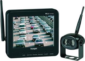 img 2 attached to 📷 Voyager WVOS541 Wireless Camera System with Built-in Speaker - 5.6" TFT LCD, Waterproof, Mirror Image Orientation