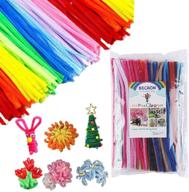 becaon 300 pcs pipe cleaners - multi-colored chenille stems for diy crafts, art projects, and decorations: 24 vibrant colors value pack for children and toddlers logo