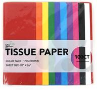 premium gift expressions tissue paper - 100 count, 20 x 26 inches, primary colors - ideal for gift wrapping, crafts, and diy projects - durable 17gsm packing paper for gift boxes & paper bags logo