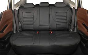 img 2 attached to EKR Custom Fit Full Set Car Seat Covers For Select Mazda CX-5 Sport 2013 2014 2015 2016 - Leatherette (Black)