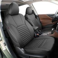 ekr custom fit full set car seat covers for select mazda cx-5 sport 2013 2014 2015 2016 - leatherette (black) logo