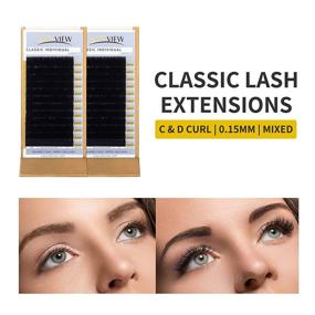 img 1 attached to LASHVIEW Eyelash Extension Kit: Complete Training Set 👁️ for Beginners with Mannequin Head, Glue, Tweezers, and Training Lashes