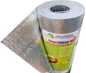 img 2 attached to 🔥 SmartSHIELD -3mm 24inx10Ft Reflective Insulation Roll: Premium Foam Core Radiant Barrier for Efficient Thermal Insulation