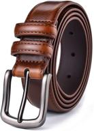 👔 hw zone mahogany men's accessories: genuine leather belts for style and durability logo