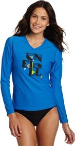 img 2 attached to 🌊 O'Neill Wetsuits Women's Tech 24/7 Long Sleeve V-Neck - Top Performance Wetsuit for Women