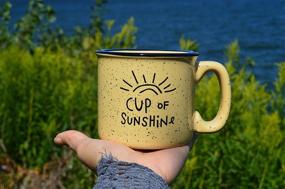 img 2 attached to ⛺ Cute Ceramic Campfire Coffee Mug - Cup Of Sunshine for Happy Campers - Ideal Mug for Outdoor Backpacking and Mountain Camping - Cool Gifts for Friends, Moms - Perfect Christmas and Holiday Gift Cup