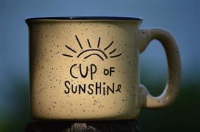 img 3 attached to ⛺ Cute Ceramic Campfire Coffee Mug - Cup Of Sunshine for Happy Campers - Ideal Mug for Outdoor Backpacking and Mountain Camping - Cool Gifts for Friends, Moms - Perfect Christmas and Holiday Gift Cup