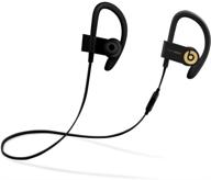 🥇 renewed powerbeats3 wireless in-ear headphones - trophy gold (black/gold): top-notch sound and style logo