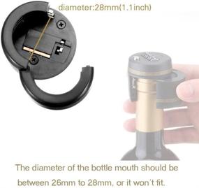 img 3 attached to 🔒 Secure your Beverage Collection with a (3 Pack) Combination Lock for Wine & Liquor Bottles – Wine Whiskey Bottle Top Stopper with Digital Password Code Lock (26mm to 28mm Diameter)