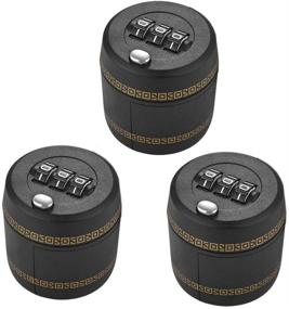 img 4 attached to 🔒 Secure your Beverage Collection with a (3 Pack) Combination Lock for Wine & Liquor Bottles – Wine Whiskey Bottle Top Stopper with Digital Password Code Lock (26mm to 28mm Diameter)