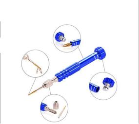 img 3 attached to Blue Precision Repair Tool Kit Screwdriver - Ideal for Eyeglasses, Phone, Computer, Jewelry, Watch, Electronics