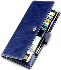 img 4 attached to Huztencor Women's Handbags & Wallets: The Ultimate Blocking Organizer for Passports and Checkbooks