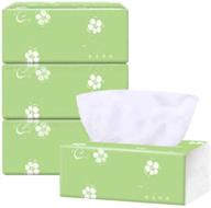 mazaashop 3 pack 3-ply log facia tissue: 900 tissues for home logo