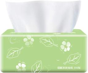 img 3 attached to Mazaashop 3 Pack 3-Ply Log Facia Tissue: 900 Tissues for Home