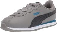 puma turin toddler boys' sneakers: classic white shoes with style logo