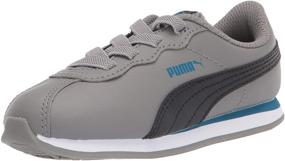 img 4 attached to PUMA Turin Toddler Boys' Sneakers: Classic White Shoes with Style