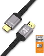 tera grand - high speed hdmi certified 2.0 cable with premium aluminum 🔌 housing, supports 4k hdr ultra hd at 18 gbps, 4k 60hz hdcp 2.2, 10 feet logo