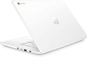img 1 attached to HP Chromebook 14, 14-дюймовый экран Full HD, процессор Intel Celeron N3350, графика Intel HD 500, 32 ГБ eMMC, 4 ГБ оперативной памяти SDRAM, звук B&O Play, цвет Снежная Белка (Snow White), модель 14-ca051wm.