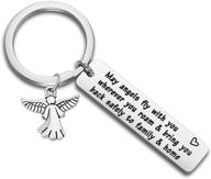 👼 wusuaned travel keychain - angels always with you logo