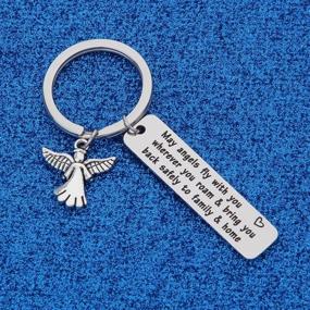 img 3 attached to 👼 WUSUANED Travel Keychain - Angels Always with You