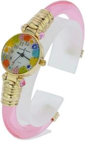 img 2 attached to GlassOfVenice Murano Millefiori Bangle Watch